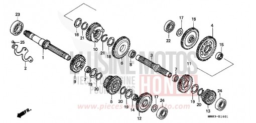GETRIEBE (2) VT1100CR de 1994